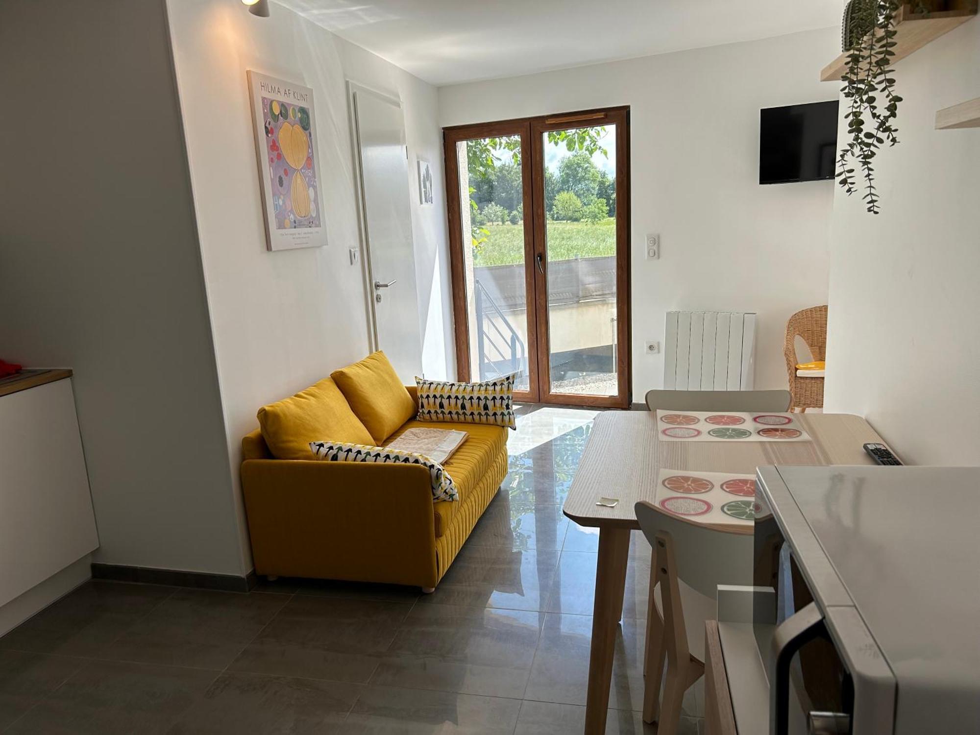 Charmant Studio Avec Terrasse Ebersheim Buitenkant foto